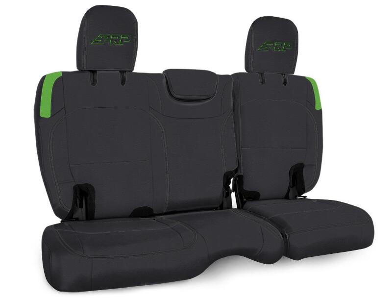 Jeep Wrangler JLU Seat Cover - Rear - PRP Seats - Black/Green - `18-`27